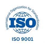 ISO 9001 quality management system certification logo