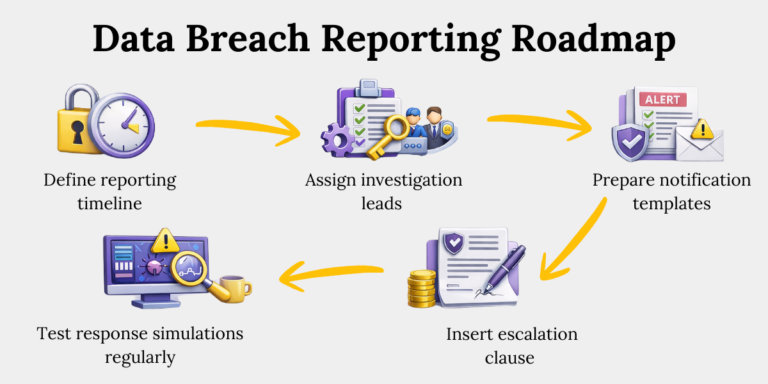 DPDP Data Breach Reporting Roadmap Data breach reporting roadmap under DPDP Act for e-commerce platforms including investigation and notification steps