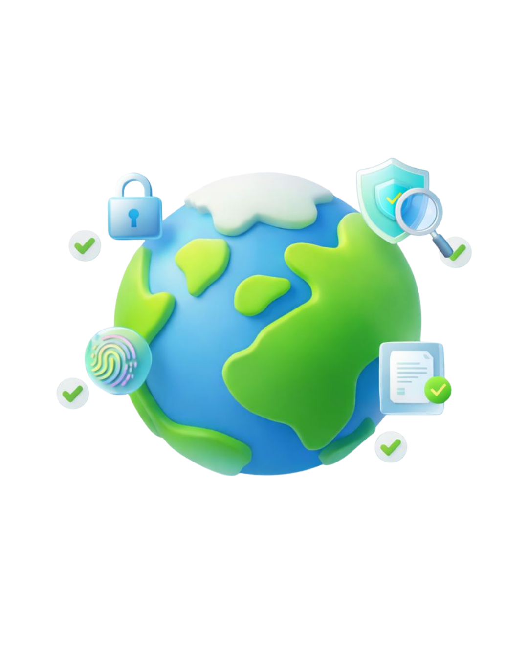 Global privacy compliance illustration