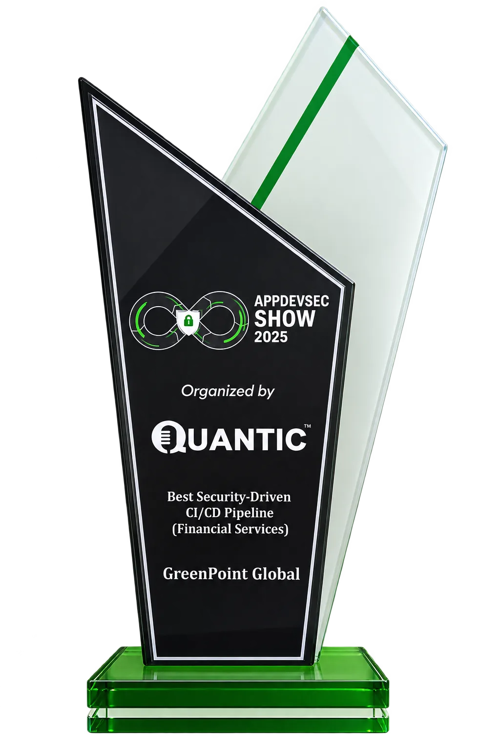 GreenPoint Global award for Best Security-Driven CI/CD Pipeline at AppDevSec Show 2025