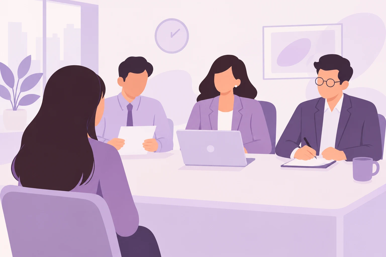 Recruiter reviewing a candidate resume and assessing skills and experience