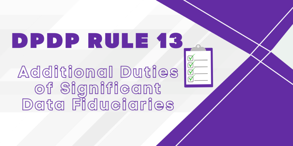 Risk-based factors used to assign responsibilities to Data Fiduciaries and Significant Data Fiduciaries